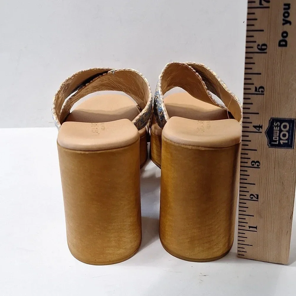 Ilaria Sartori NEW Made In Italy Bohemian Platform Heel Y2K Inspired Clogs 9.5